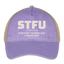 STFU Hat - washed purple/beige