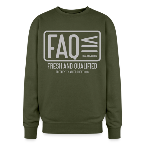 FAQ Oversized Sweatshirt - olive green