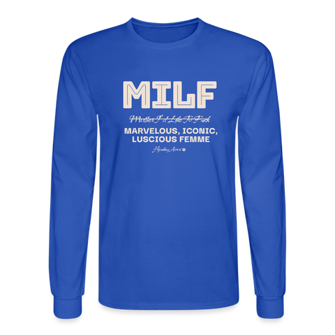 MILF Long Sleeve - royal blue