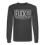 FUCK Long Sleeve - heather black