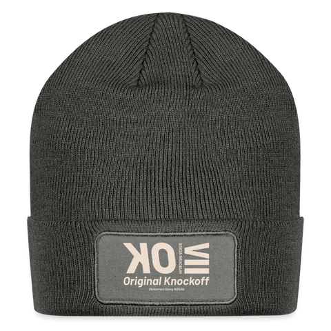 OK Beige Acro Beanie - charcoal grey