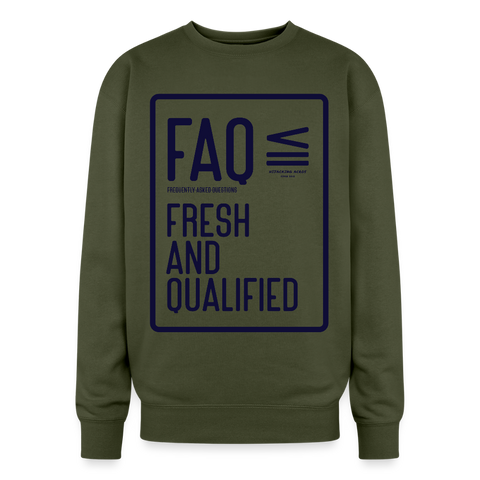 FAQ Oversized Sweatshirt - olive green