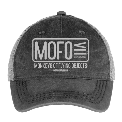 MOFO Vintage Hat - washed black / silver