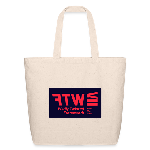 WTF Red Acro Tote - natural