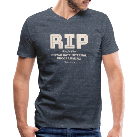 RIP V Neck - heather navy