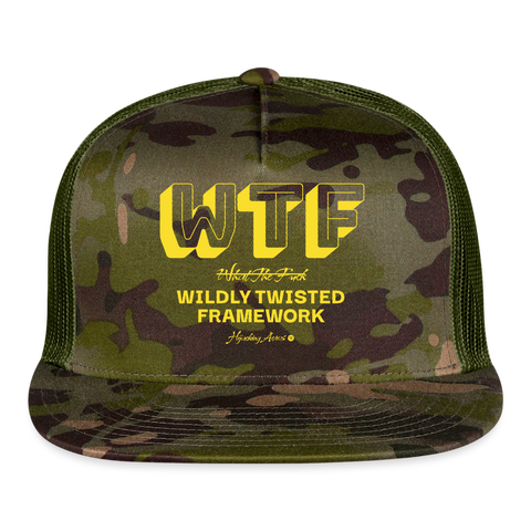 WTF Trucker Hat - MultiCam\green