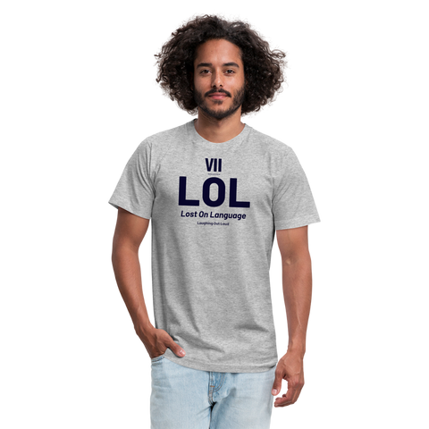 LOL Blue Acro Tshirt - heather gray