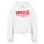 SMH Red Acro Cropped Hoodie - white