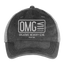 OMG Hat - washed black / silver