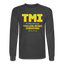 TMI Long Sleeve - heather black