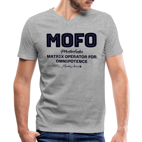 MOFO V Neck - heather gray