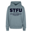 STFU Oversized Hoodie - stone blue