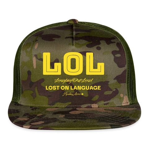 LOL Trucker Hat - MultiCam\green