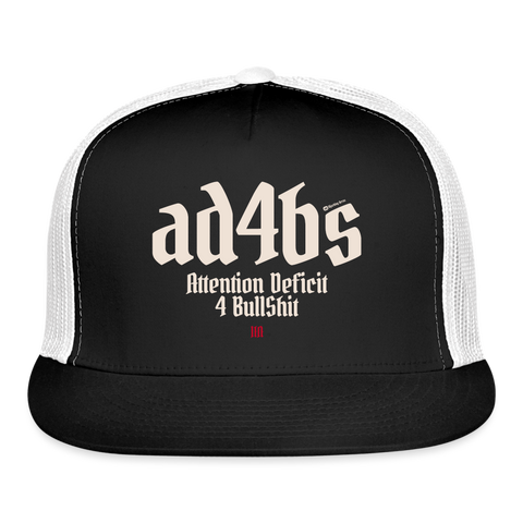 AD4BS Beige Acro Trucker Hat - black/white