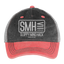 SMH Hat - washed red / silver