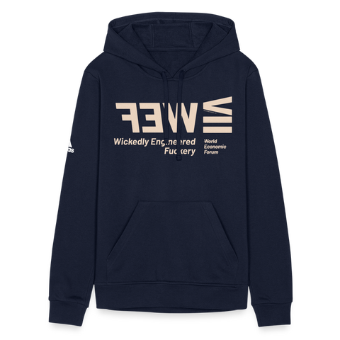 WEF Beige Acro Adidas Hoodie - french navy