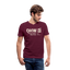 WHO Beige Acro V Neck - maroon