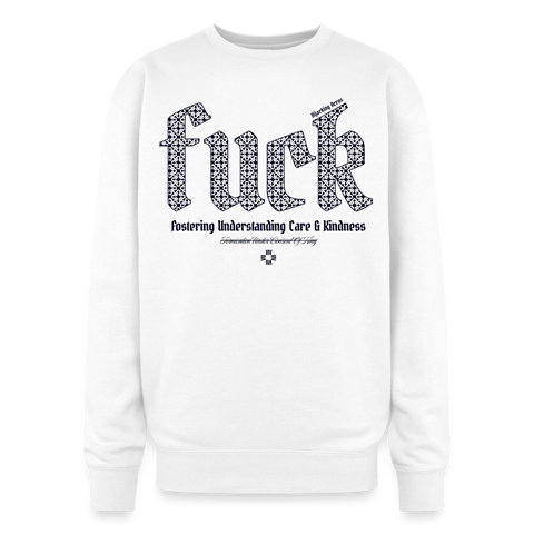 FUCK Blue Acro Oversized Sweat - white