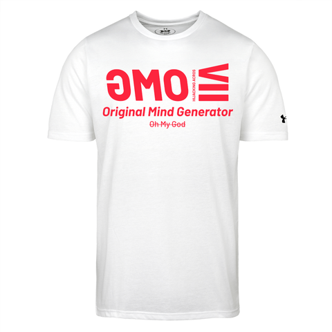 Red Acro Under Armor Tee - white