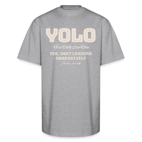 YOLO Heavy Tee - heather gray