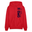 GMO Blue Logo Hoodie - red