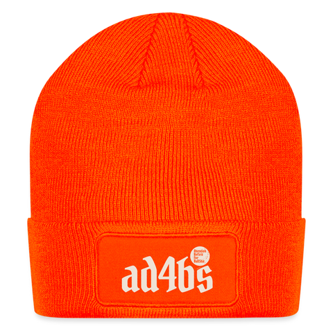 AD4BS Beige Acro Tote Beanie - neon orange