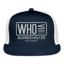 WHO Truckers Hat - navy/white