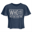 WHO Tee - heather navy