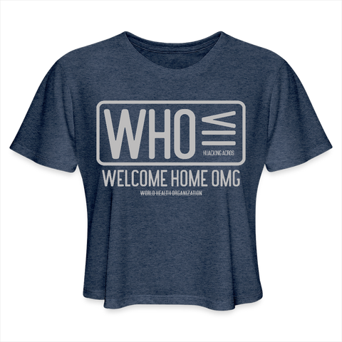 WHO Tee - heather navy
