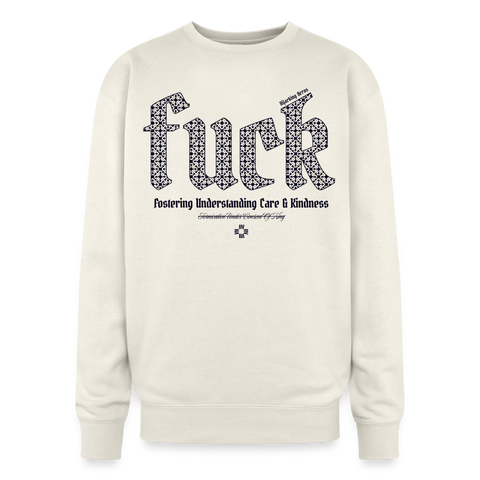 FUCK Blue Acro Oversized Sweat - ivory