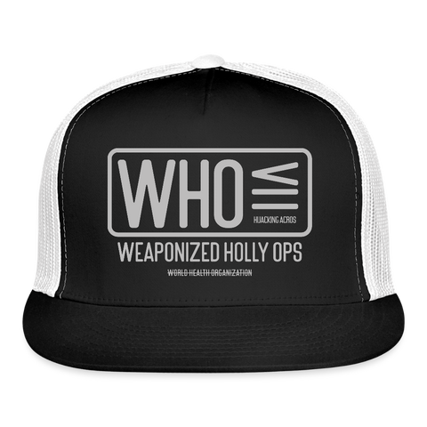 WHO Truckers Hat - black/white