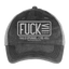 FUCK Vintage Hat - washed black / silver