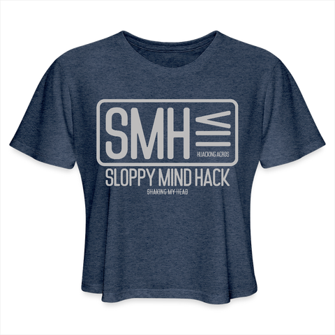 SMH Tee - heather navy