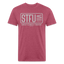 STFU Tee - heather burgundy