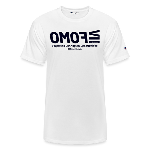 FOMO Blue Acro Champion Tee - white