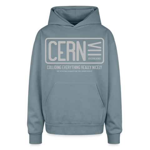 CERN Oversized Hoodie - stone blue
