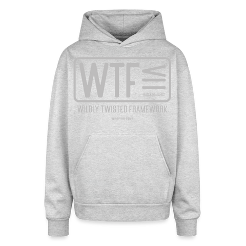 WTF Oversized Hoodie - heather grey