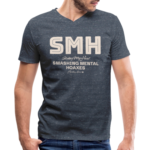 SMH V-Neck - heather navy