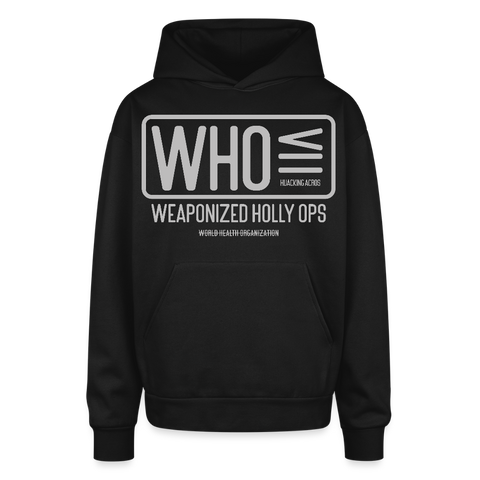 WHO Oversized Hoodie - black