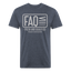 FAQ Tee - heather navy