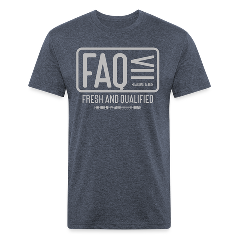FAQ Tee - heather navy