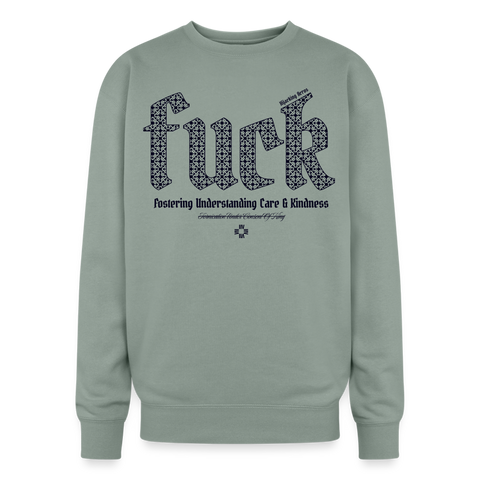 FUCK Blue Acro Oversized Sweat - sage