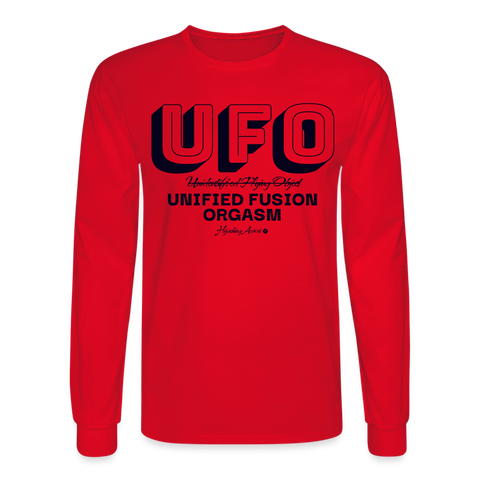 UFO Long Sleeve Hoodie - red