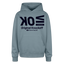 OK Blue Acro Oversized Hoodie - stone blue