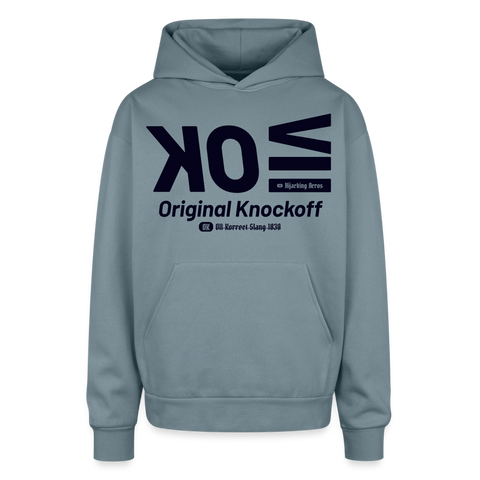 OK Blue Acro Oversized Hoodie - stone blue