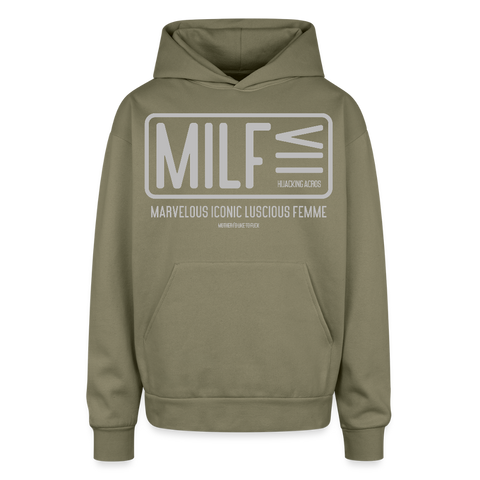 MILF Oversized Hoodie - olive