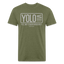 YOLO Tee - heather military green