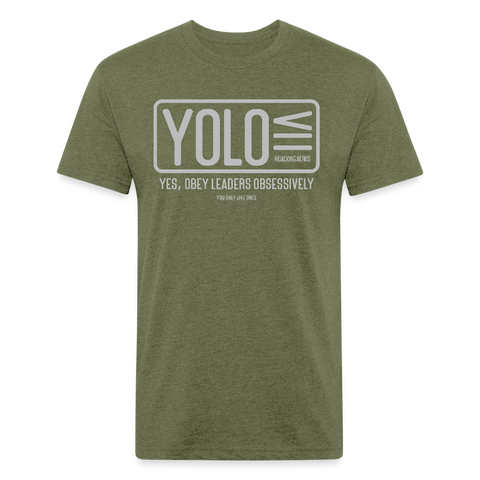 YOLO Tee - heather military green