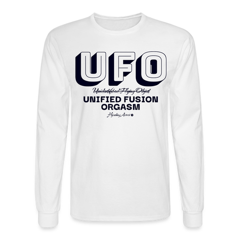 UFO Long Sleeve Hoodie - white