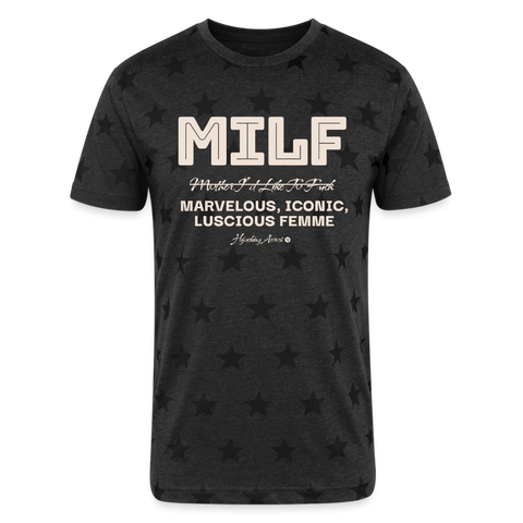 MILF Tee - charcoal star 